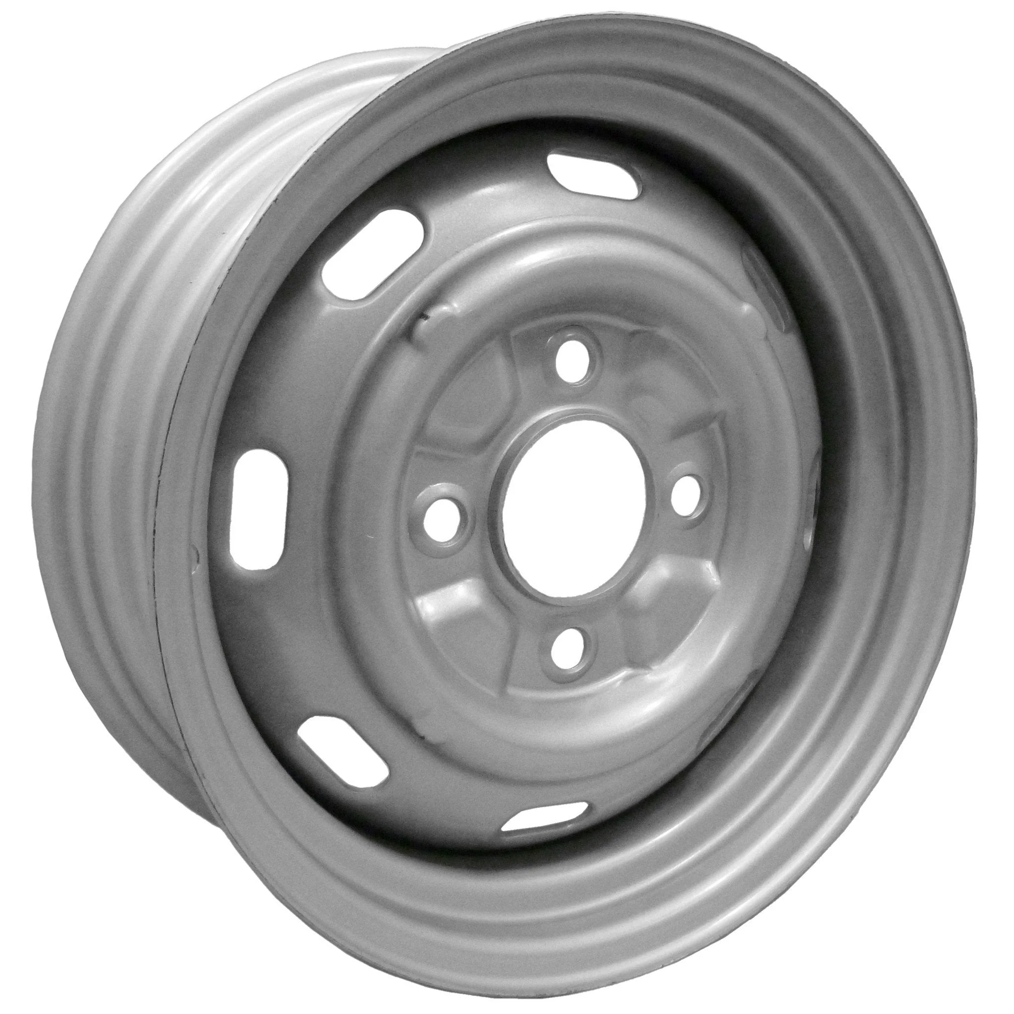 4 Lug Rim Silver with Slots 4/130 4.5