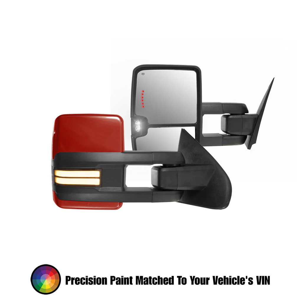 GM Style Dodge Ram 1500 Tow Mirrors (2002-2008) - Style 2 - Speedometer & Auto Electric