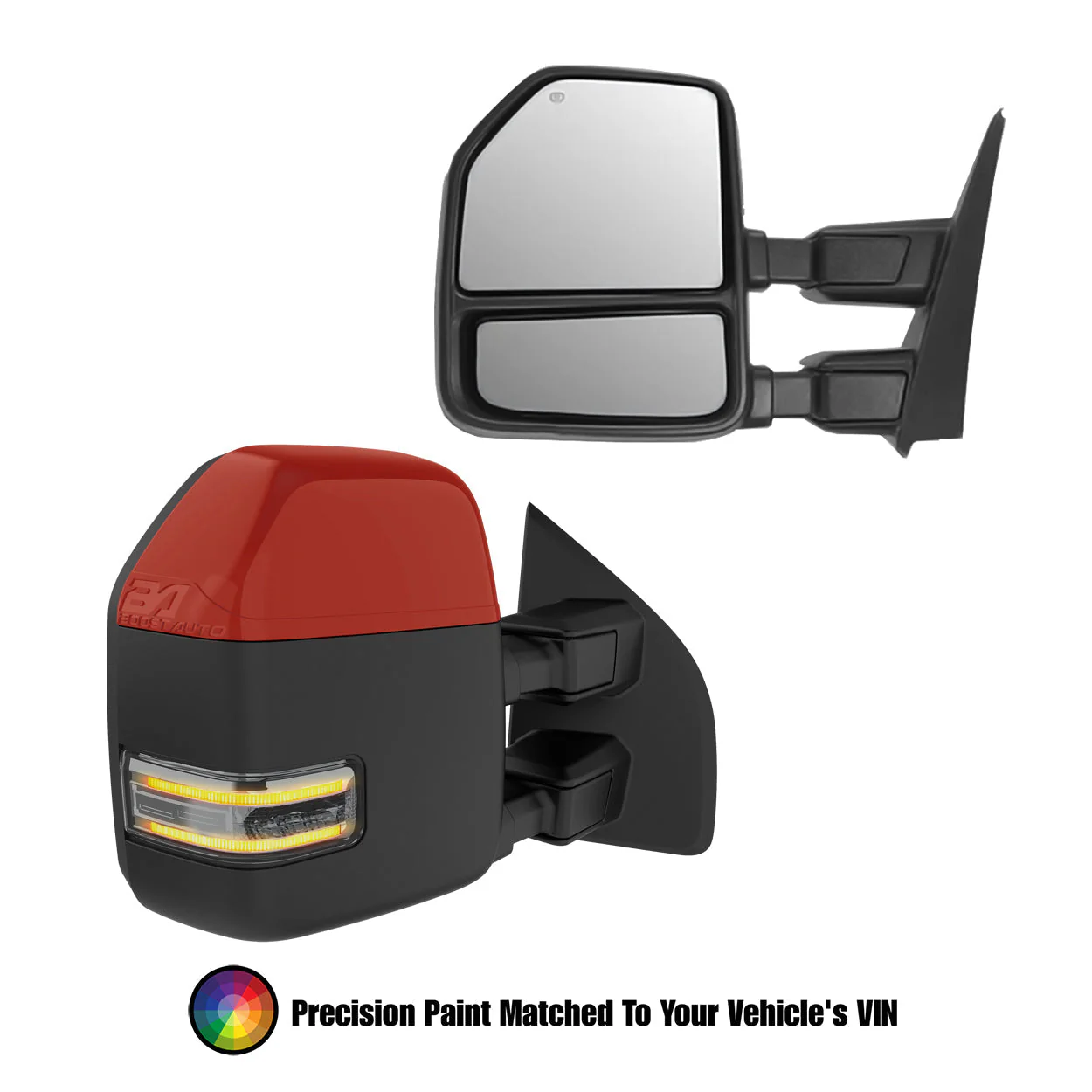 Ford F250/F350 Superduty (2008-2016) New Style Tow Mirrors - Speedometer & Auto Electric